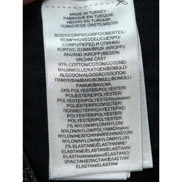 POLO RALPH LAUREN black silver metallic Arye Tompkins skinny cropped pants - Picture 12 of 12